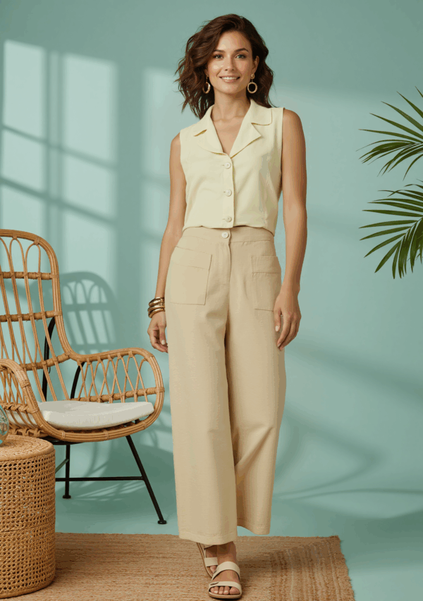 Blusa botões grandes
